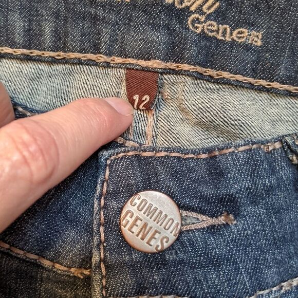 Common Genes Cropped Denim Jeans women's 12 - Picture 5 of 5